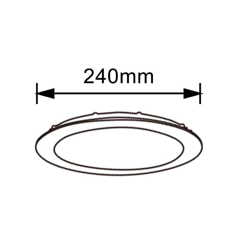Pannello LED da incasso 20W P-225A-T3C