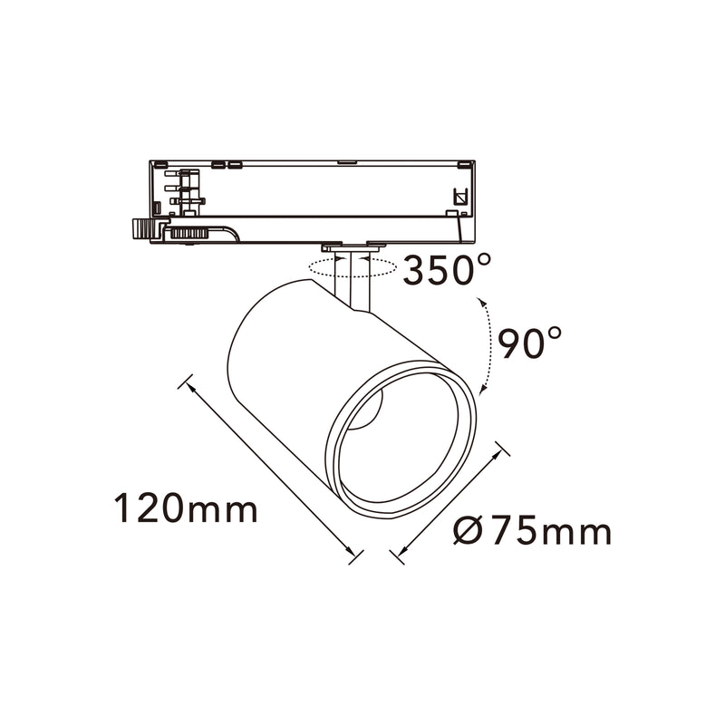 FARETTO LED BINARIO TRIFASE GD19C30-B3C