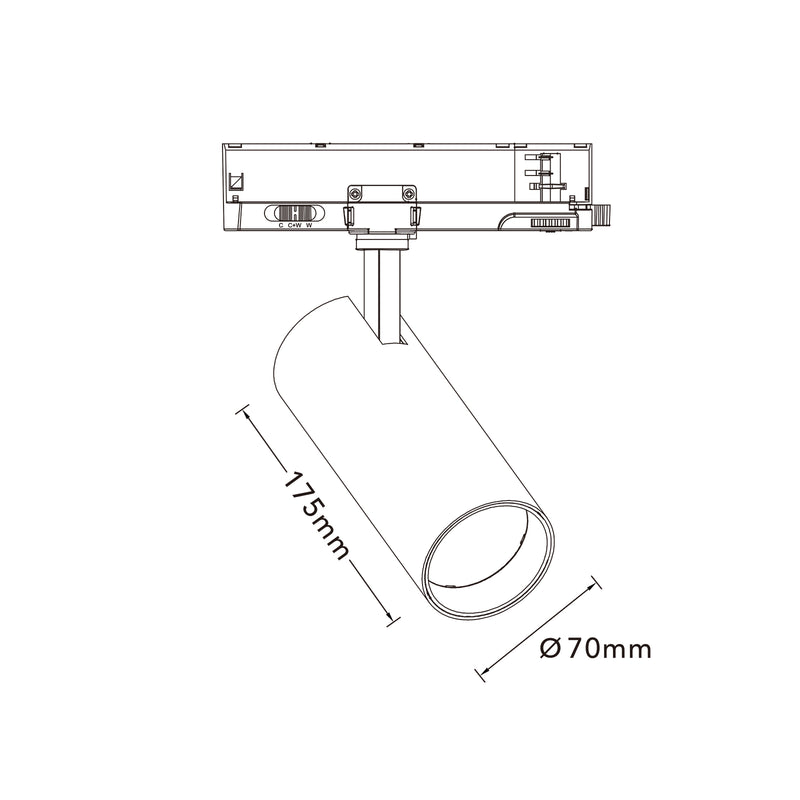 FARETTO LED BINARIO TRIFASE GD23K-B3C