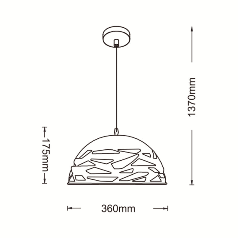 LAMPADARIO E27 A37-N