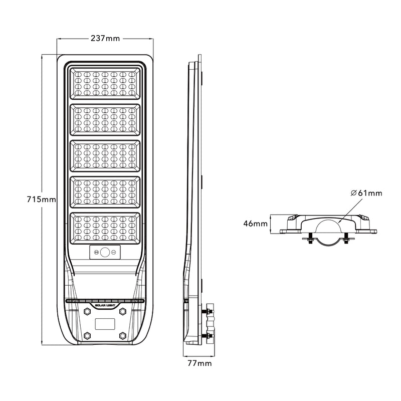 LAMPIONE SOLARE CON SENSORE ES-M-400NF
