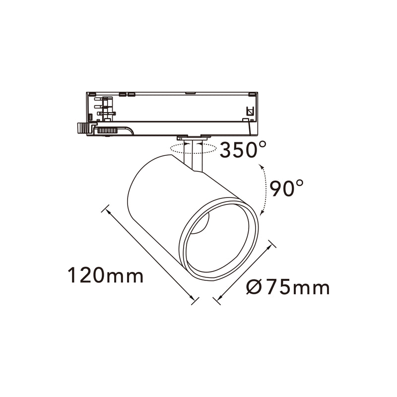 FARETTO LED BINARIO TRIFASE GD19C20-BC