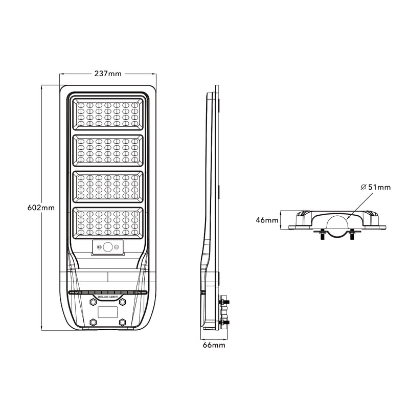LAMPIONE SOLARE CON SENSORE ES-M-300NF