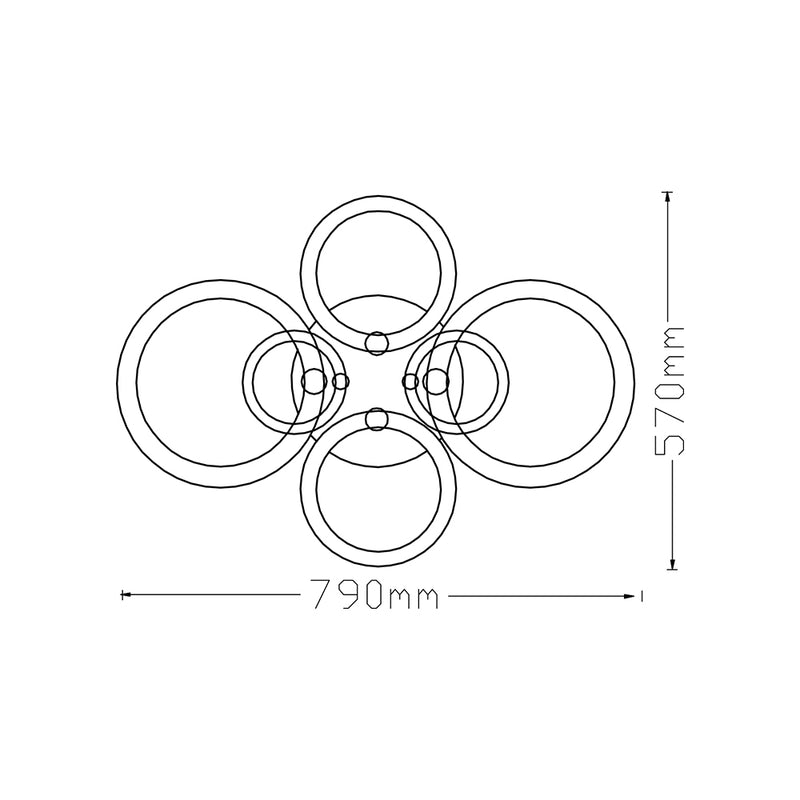 Plafoniera led C08-F