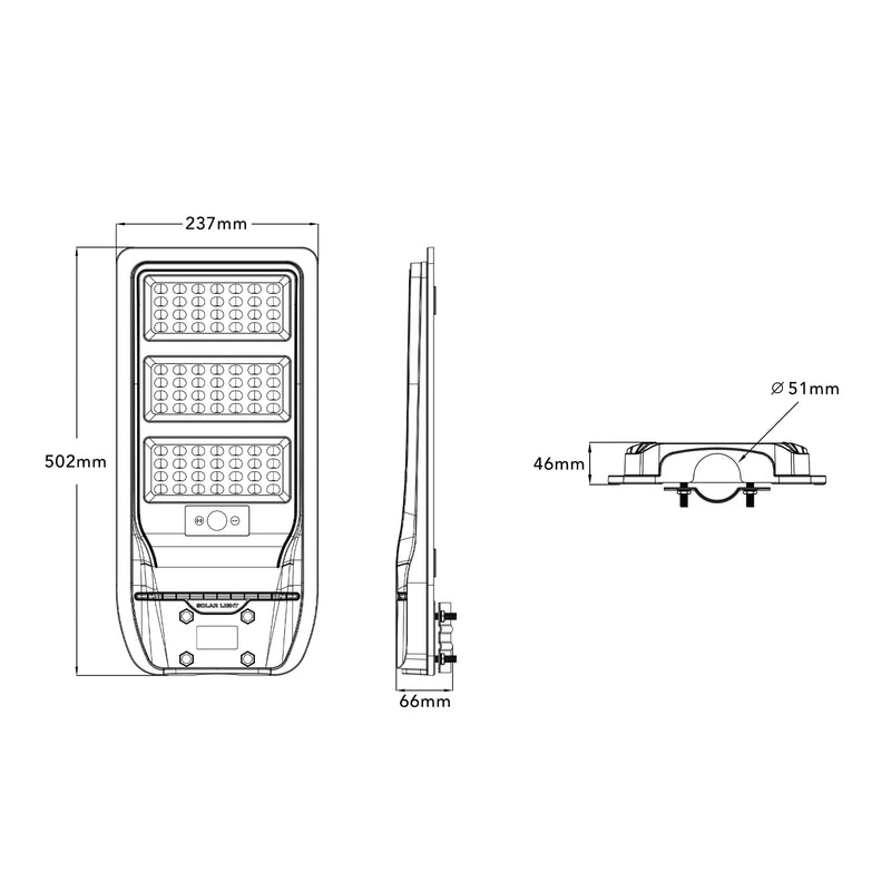 LAMPIONE SOLARE CON SENSORE ES-M-200NF