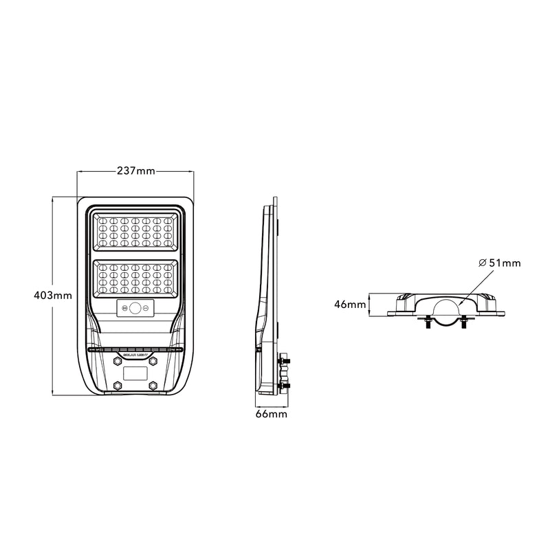 LAMPIONE SOLARE CON SENSORE ES-M-100NF