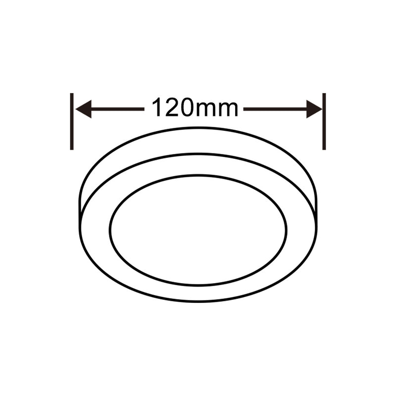 Pannello LED a soffitto 6W P-120B-T3C
