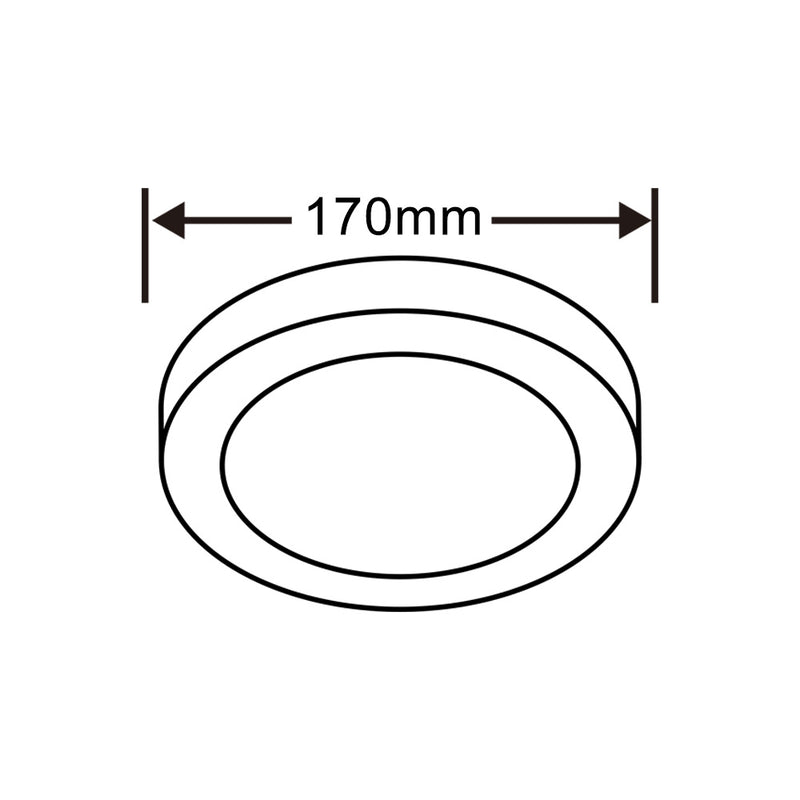 Pannello LED a soffitto 12W P-170B-T3C
