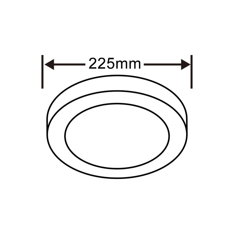 Pannello LED a soffitto 18W P-225B-T3C