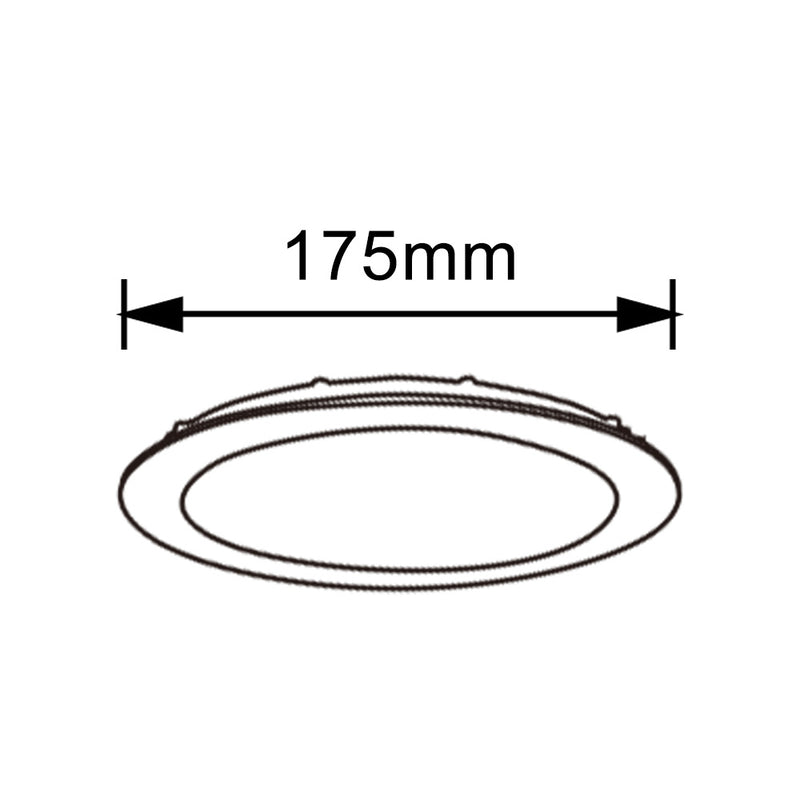 Pannello LED da incasso 12W P-155A-T3C