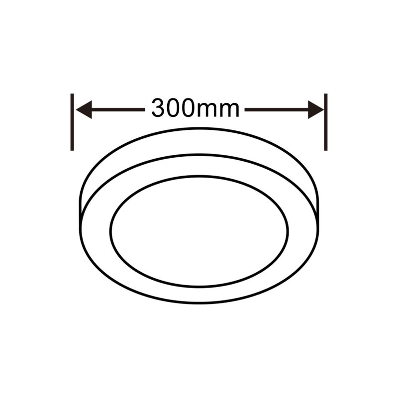 Pannello LED a soffitto 24W P-300B-T3C