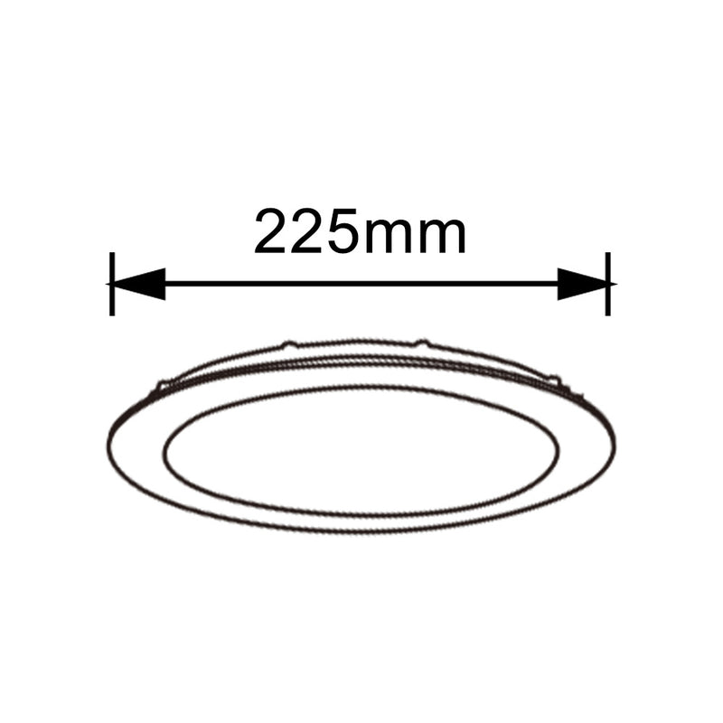 Pannello LED da incasso 18W P-205A-T3C