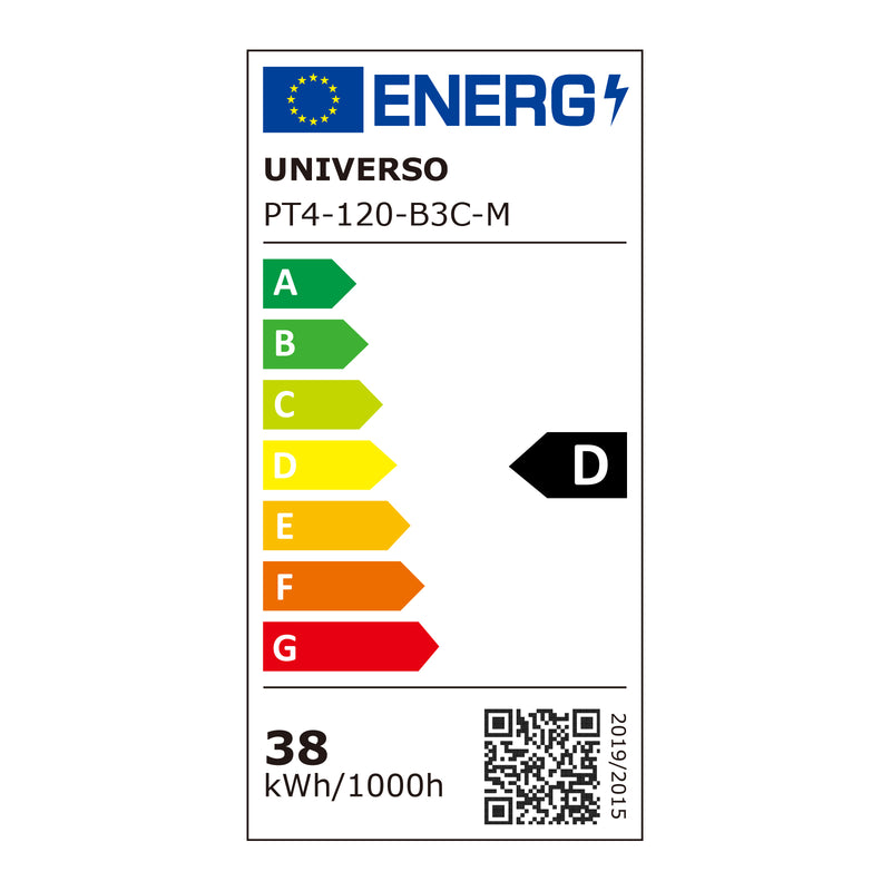 FARETTO LINEARE LED PER BINARIO TRIFASE  PT4-120-B3C