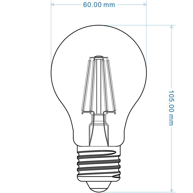 Lampadina LED E27 8W A60-T8F