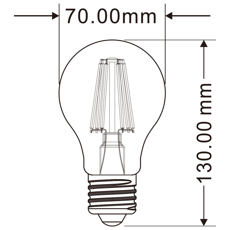 Lampadina LED E27 12W A70-B12C