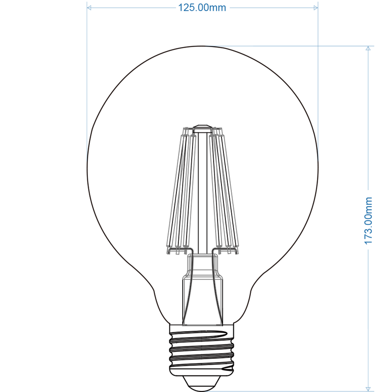 Lampadina LED E27 12W G125-T12N