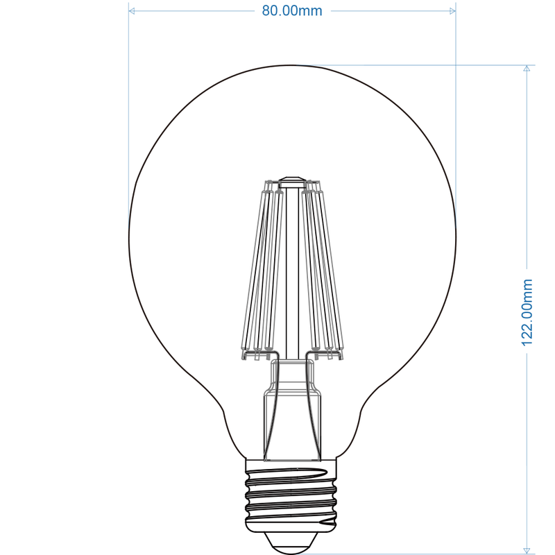 Lampadina LED E27 12W G80-12W-C