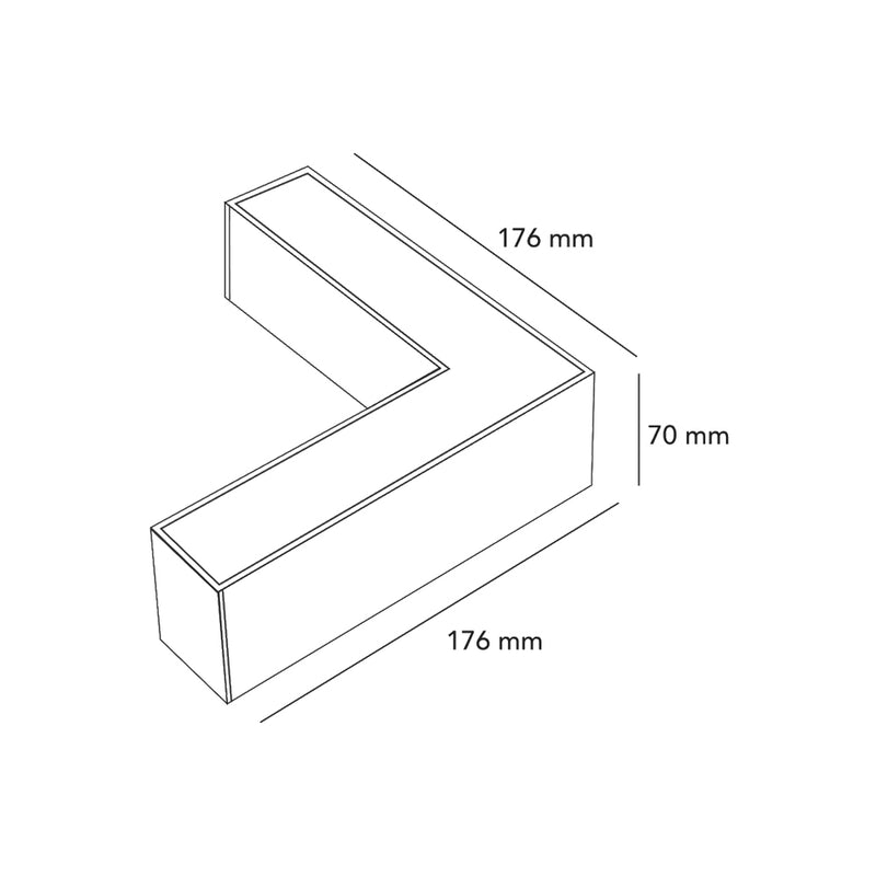 L-Shape connector LL57-L-B3C