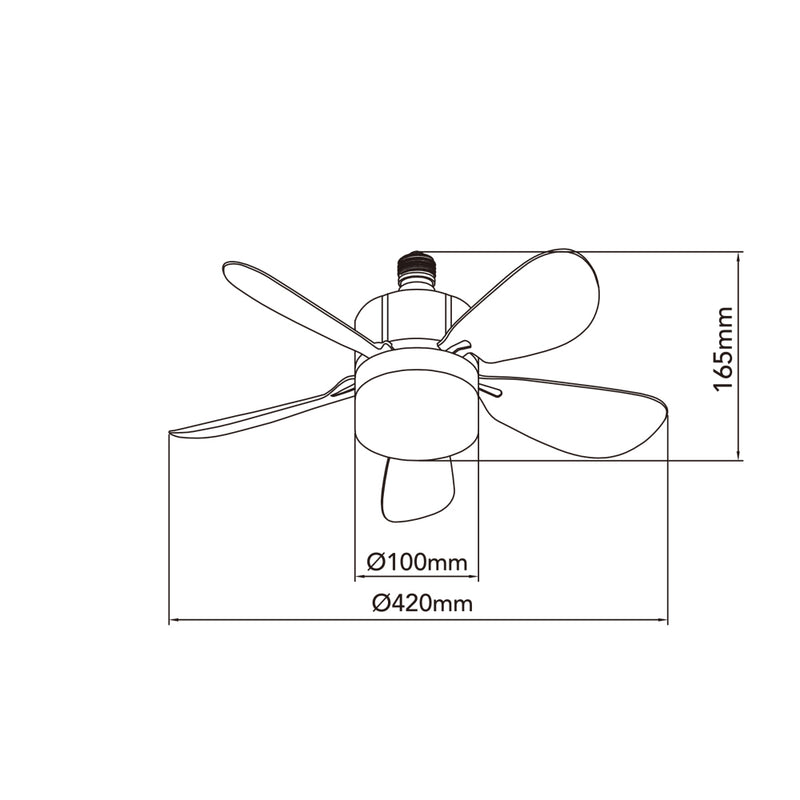 Ventilatore led da soffitto MNL011