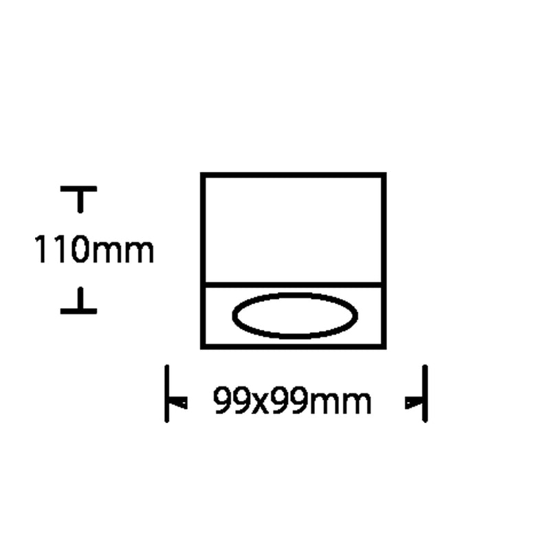 Portafaretto a soffitto GU10 P34-GU10-B1