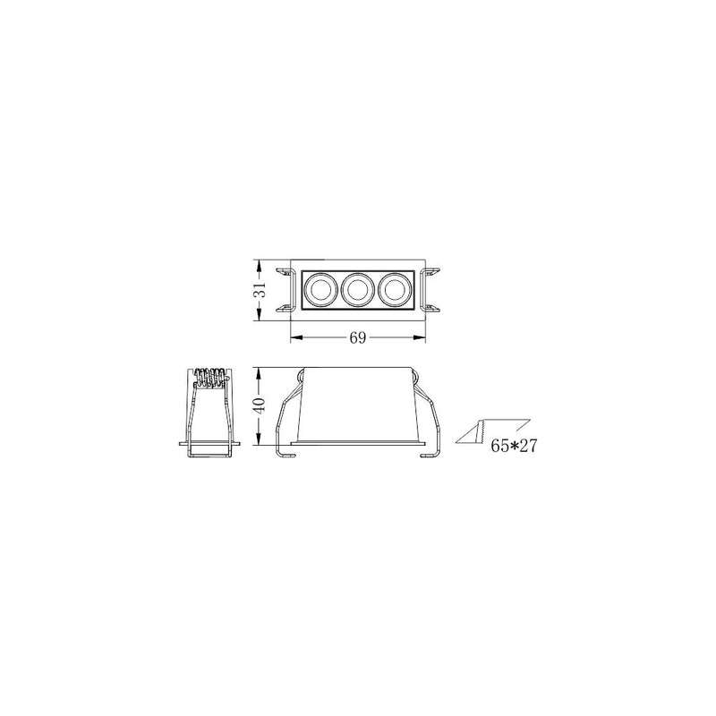 Faretto led XTD-3-BF