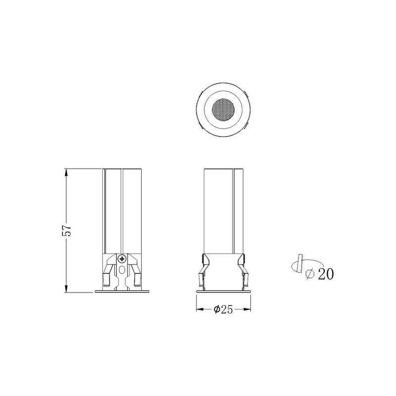 Faretto da incasso R20-NF