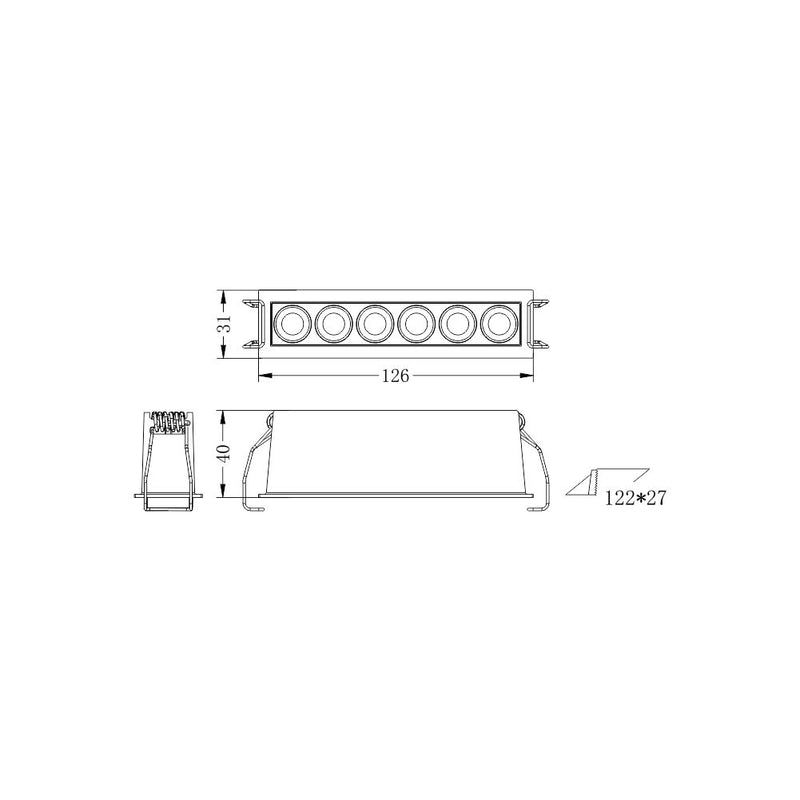 Faretto led XTD-6-NC