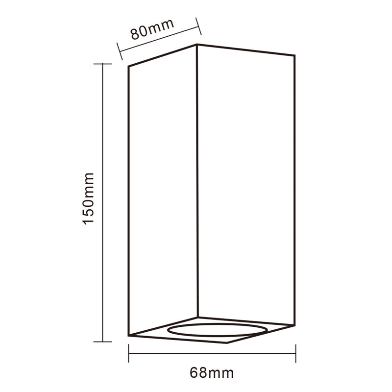 Applique da esterno GU10 ES55-B