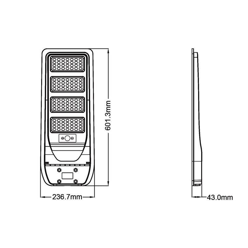 Lampione solare con sensore TR-300W-N