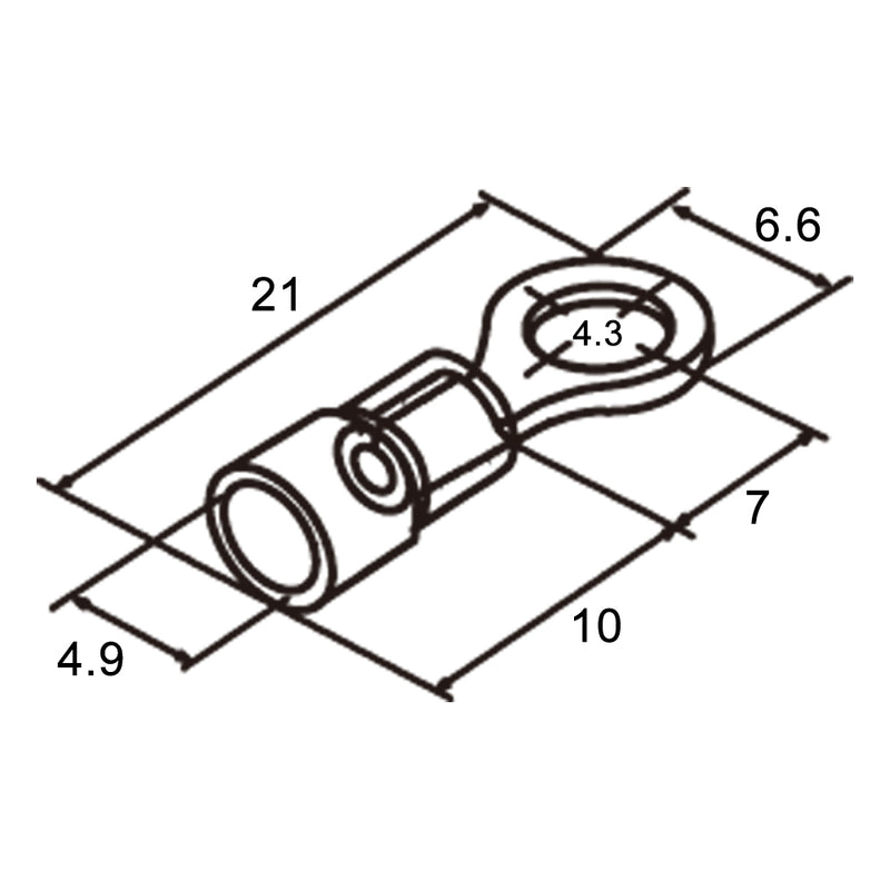 Capicorda preisolati RV2-4-R