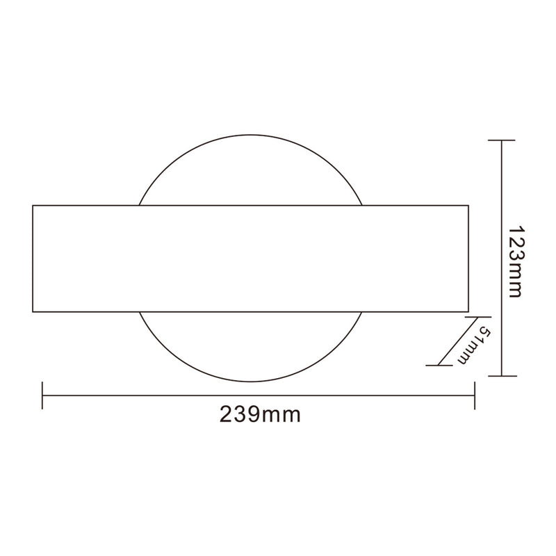 Applique LED E17-B3C