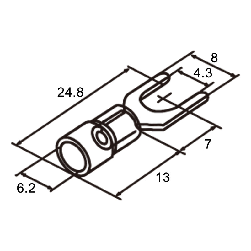 Capicorda preisolati SV3.5-4-R