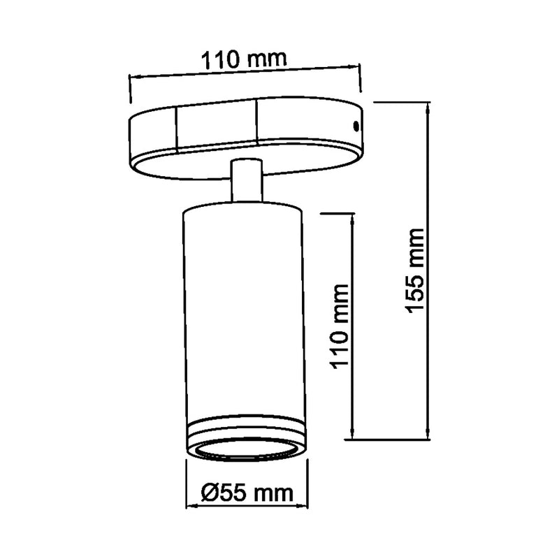 Lampada da soffitto GU10 TS-1N