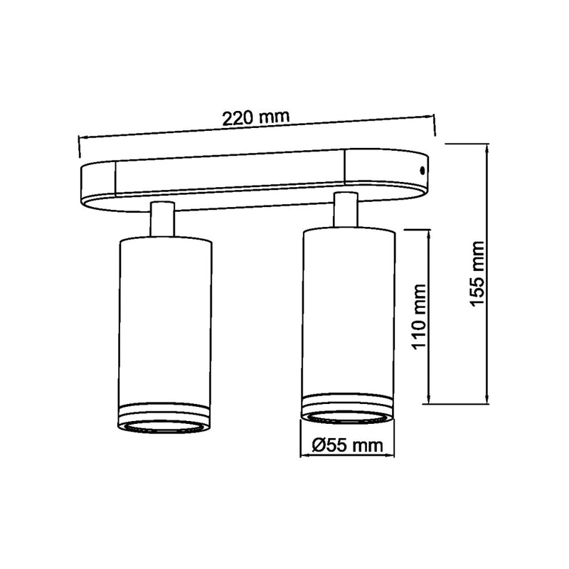 Lampada da soffitto GU10 TS-2N
