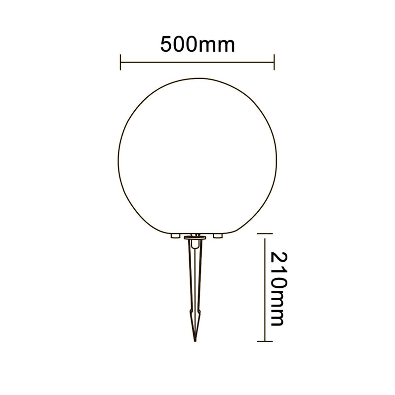 Sfera led da esterno E27 ES50-500