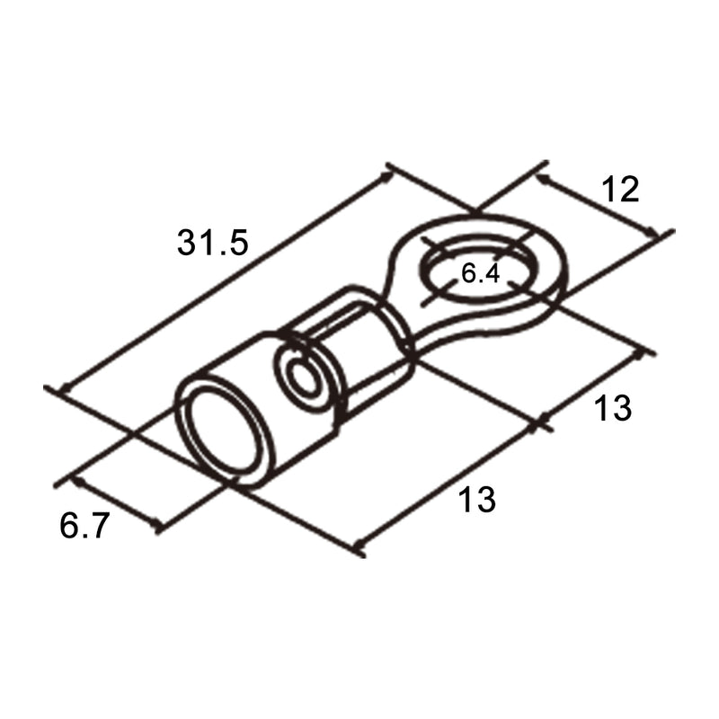 Capicorda preisolati RV5.5-6-G