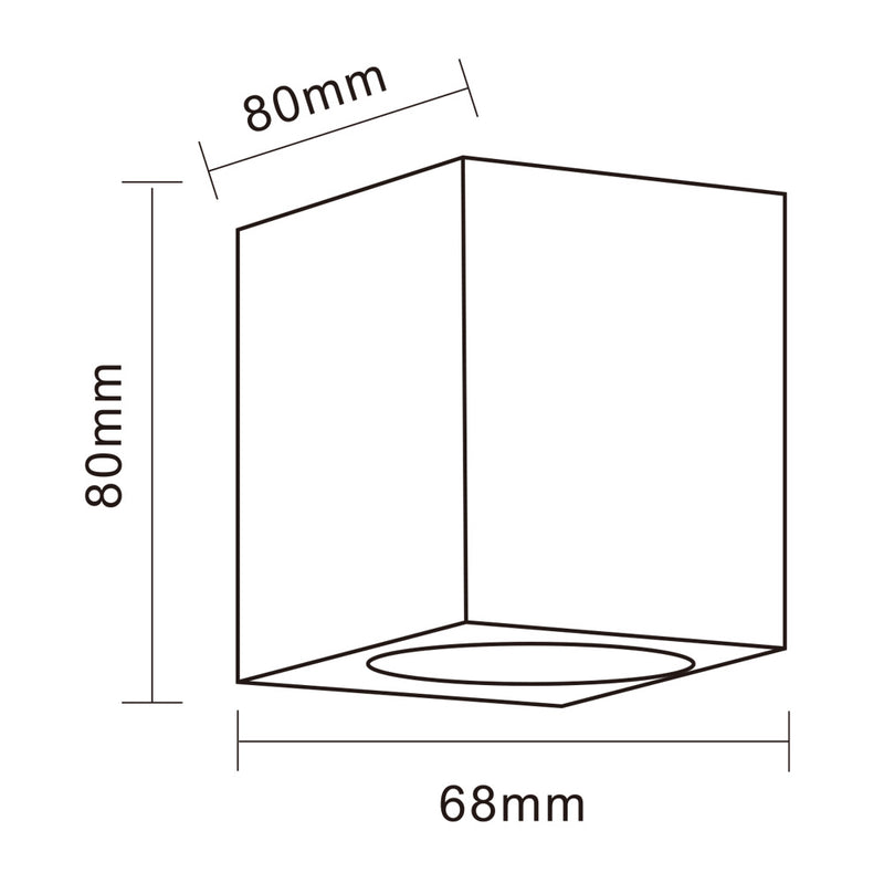 Applique da esterno GU10 ES54-N