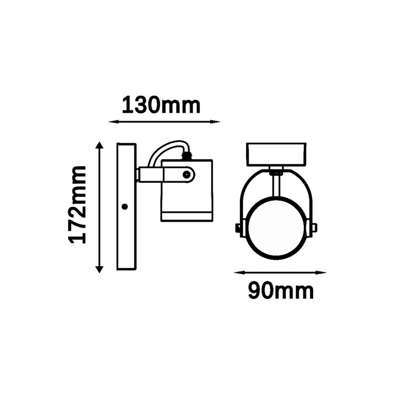 Applique da esterno GU10 539WA-B172-G
