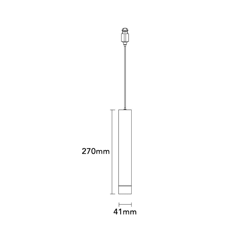 Lampada led a sospensione per binario magnetico COB-40-N