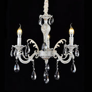 Lampadario Candelabro con Bracci e Cristalli Pendenti a Sospensione