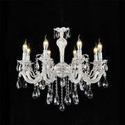 Lampadario Candelabro con Bracci e Cristalli Pendenti a Sospensione