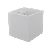 Applique in Gesso Bianco Led a Forma di Cubo G9  E15