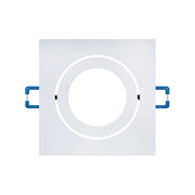 Portafaretto da Incasso Quadrato Orientabile 75mm P20-GU10
