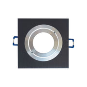 Portafaretto da Incasso Orientabile Quadrato con Rilievo 80mm P3-GU10