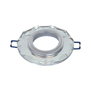 Portafaretto da Incasso Rotondo in Vetro Effetto Specchio 60mm  P6-GU10